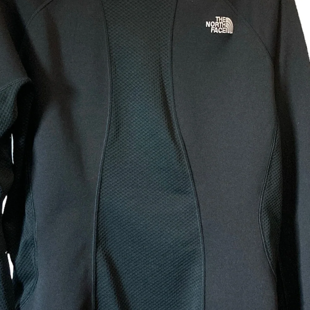 The North Face 3/4 Zip Pullover Jacket Gorpcore Sporty Athletic Unisex Black Lrg